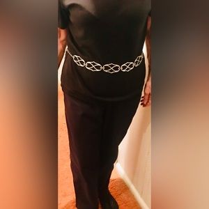 New Silver Color Adjustable Chain Link Belt